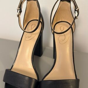 Sam Edelman Black Ankle Strap Heels